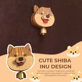 Handmade pure wood Shiba Inu wind chime doorbell🐶🔔