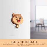 Handmade pure wood Shiba Inu wind chime doorbell🐶🔔