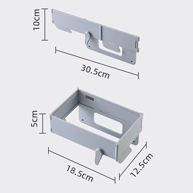 Trash bracket foldable wall mount