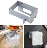 Trash bracket foldable wall mount