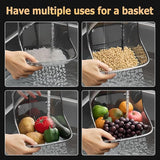 Multifunctional drain basket for household cleaning