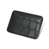 Crocodile Print Magic Wallet Card Case Multi Card Money Clip