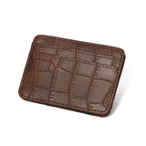 Crocodile Print Magic Wallet Card Case Multi Card Money Clip