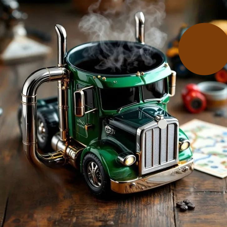 Semi-truck coffee mugs