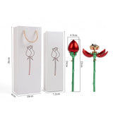 Rose jewelry box opens automatically