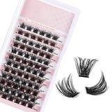 False eyelashes glue-free single cluster thick eyelashes