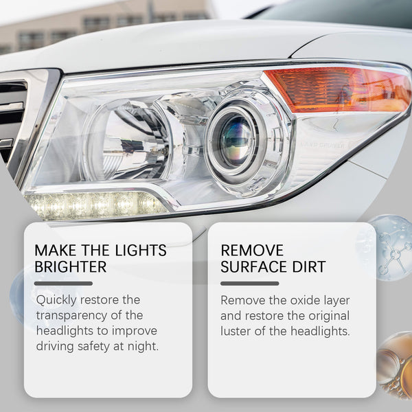 Car headlight brightening lamp maintenance