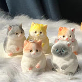 Fat cat simulation doll