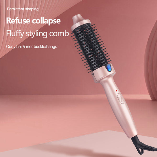 Volume straightening comb electric curling comb fluffy perm