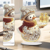 Diamond painted Christmas snowman ornaments 5D