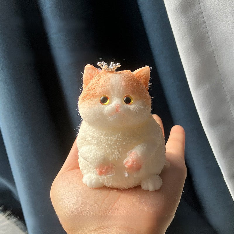 Fat cat simulation doll