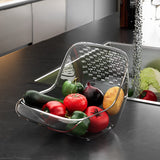 Multifunctional drain basket for household cleaning