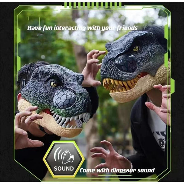 Simulated dinosaur head ornament Christmas toy