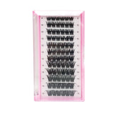 Self-adhesive segmented thin stems false eyelashes