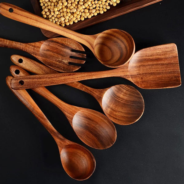 Teak Household Set Cooking Spatula Spoon