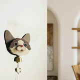 Handmade pure wood Shiba Inu wind chime doorbell🐶🔔