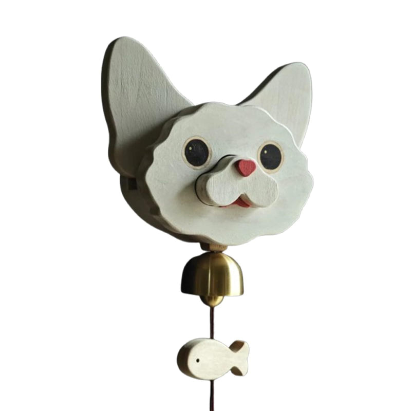 Handmade pure wood Shiba Inu wind chime doorbell🐶🔔