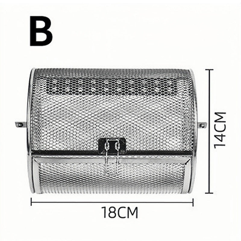 🔥 Stainless steel rotating grill