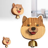 Handmade pure wood Shiba Inu wind chime doorbell🐶🔔