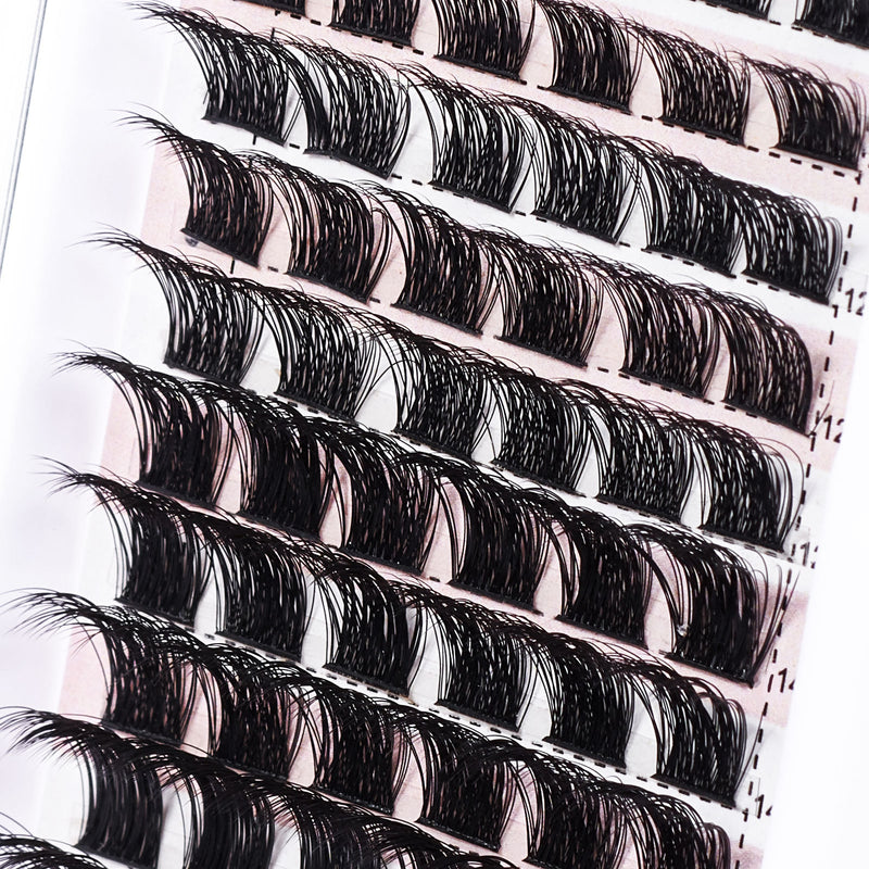 False eyelashes glue-free single cluster thick eyelashes