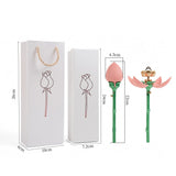 Rose jewelry box opens automatically