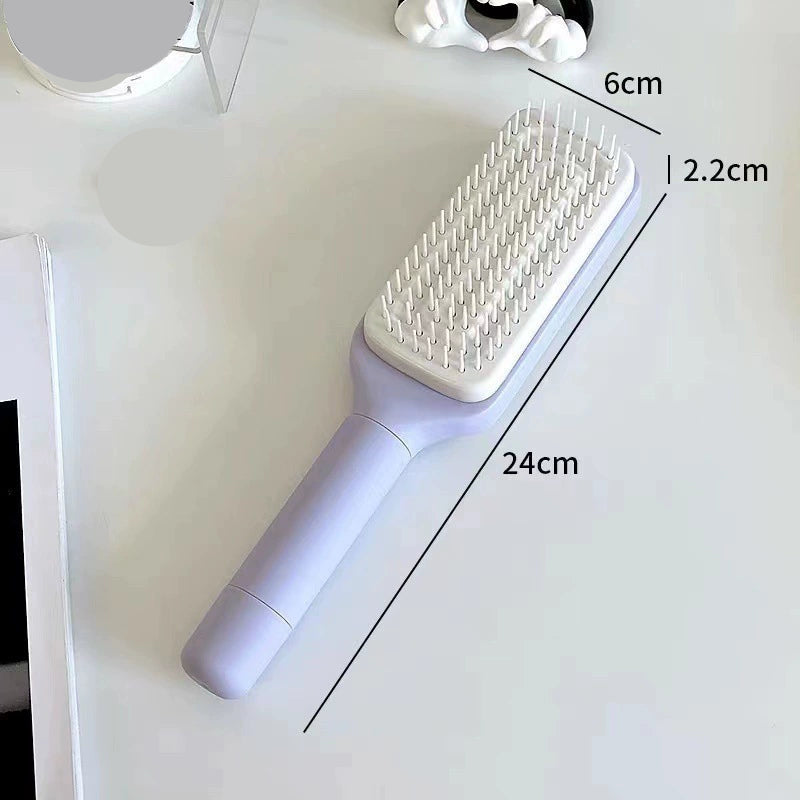 🪮Automatic cleaning rotating lifting comb