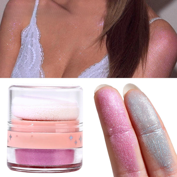 Highlight glitter body powder