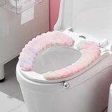 Winter thick household self-adhesive toilet seat cushion