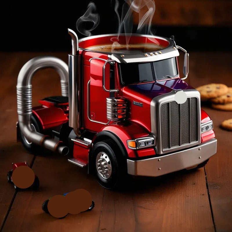 Semi-truck coffee mugs