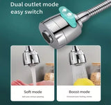 Faucet splash-proof stainless steel extension aerator