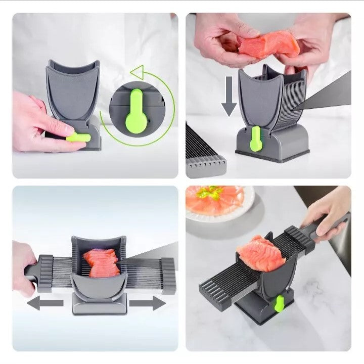 Multifunctional kitchen meat slicing tool