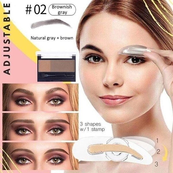 2022 NEW 2 in 1 Double Colors Eyebrow Powder