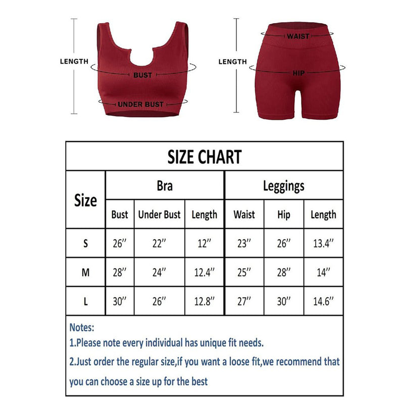 High Waist Running Shorts + Yoga Crop Top Sets(BUY 2 FREE SHIPPING)