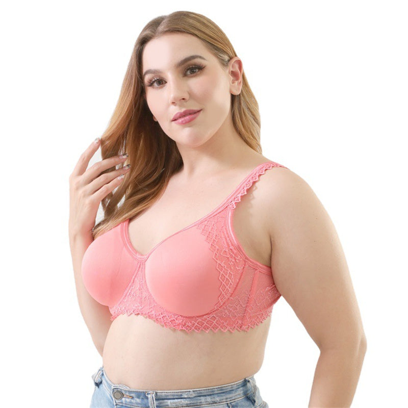 Solid Push Up Plus Size Bra