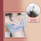 Strapless bra with front buckle