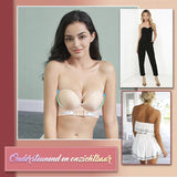 Strapless bra with front buckle