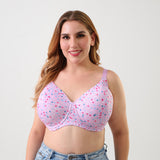 Colorful Polka Dot Print Bra