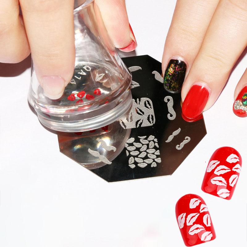 Nail Art Printing Tools + Silicone Stamps