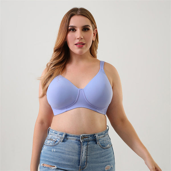 Solid Color Unwired Full Cup Bra