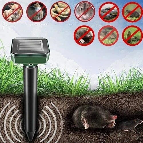 Solar Power Mouse Mole Snakes Pest Rodent Repeller