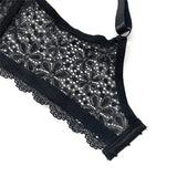 Lace Solid Wide Strap Bra