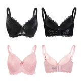 Lace Solid Wide Strap Bra